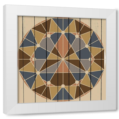 Global Star 3 White Modern Wood Framed Art Print by Allen, Kimberly
