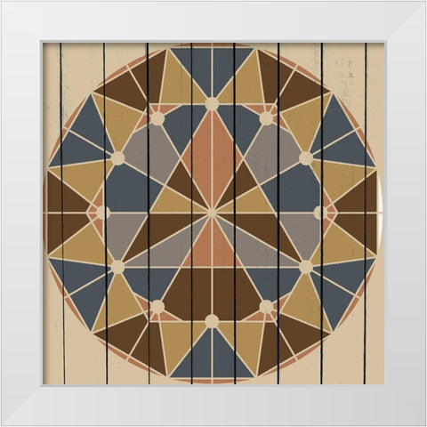 Global Star 3 White Modern Wood Framed Art Print by Allen, Kimberly