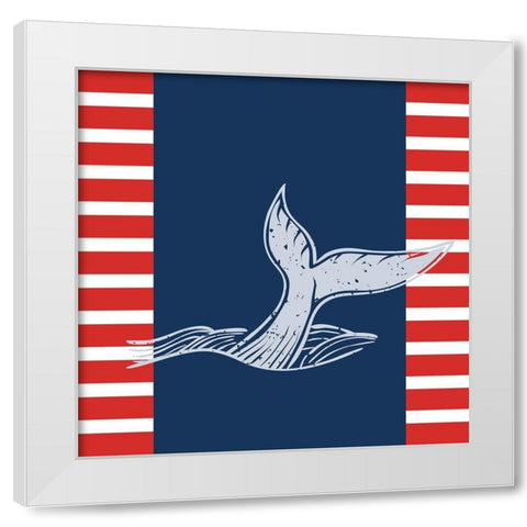 Whale Tale 2 White Modern Wood Framed Art Print by Allen, Kimberly