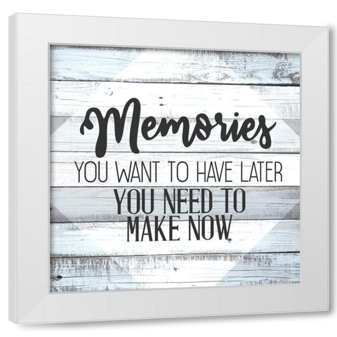 Memories v2 White Modern Wood Framed Art Print by Allen, Kimberly