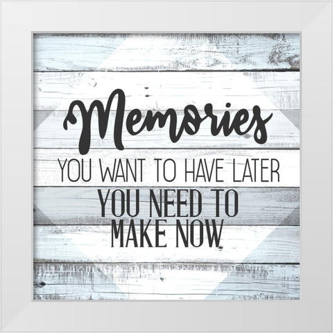 Memories v2 White Modern Wood Framed Art Print by Allen, Kimberly