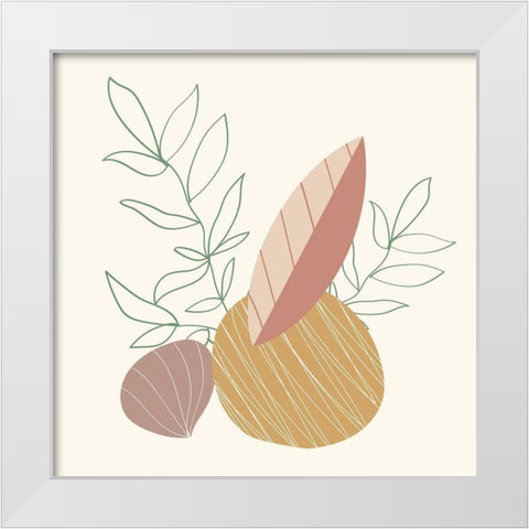 Natural 1 White Modern Wood Framed Art Print by Allen, Kimberly