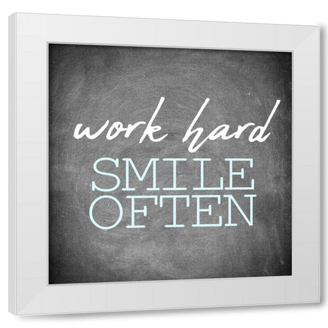 Be Honest 2 White Modern Wood Framed Art Print by Allen, Kimberly