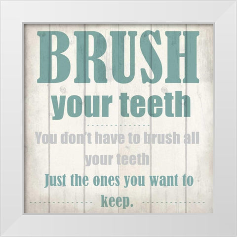 Keeping Teeth White Modern Wood Framed Art Print by Allen, Kimberly