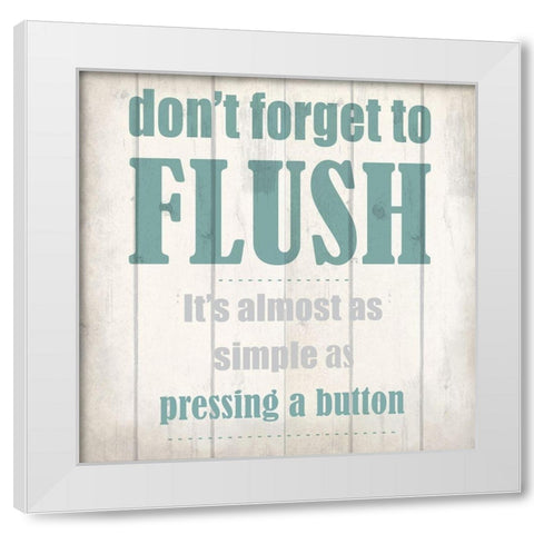 Flush White Modern Wood Framed Art Print by Kimberly, Allen