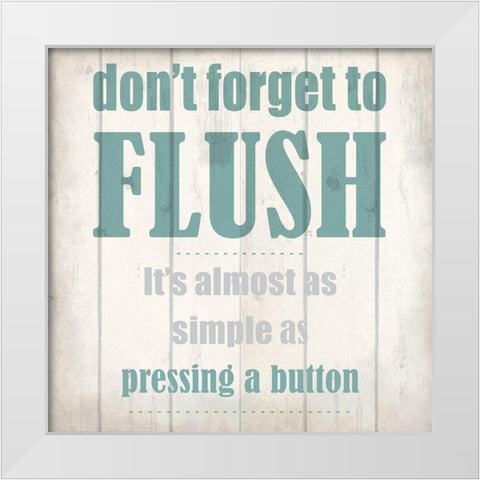 Flush White Modern Wood Framed Art Print by Kimberly, Allen