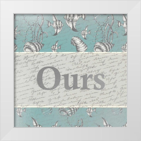 Ours White Modern Wood Framed Art Print by Allen, Kimberly