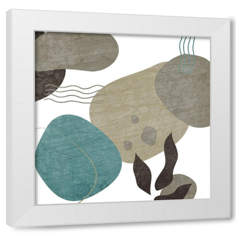 Rock 2 White Modern Wood Framed Art Print by Kimberly, Allen