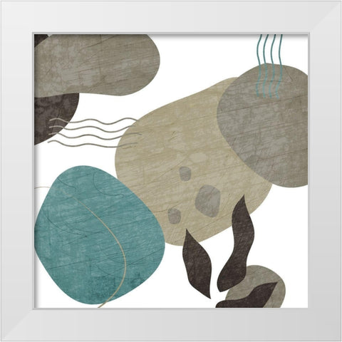 Rock 2 White Modern Wood Framed Art Print by Kimberly, Allen