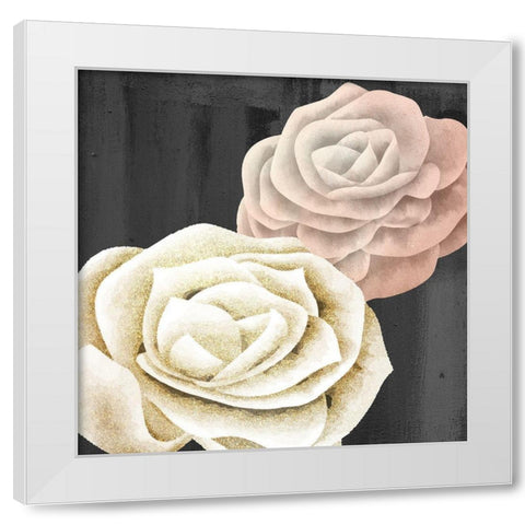 Rose Gold 1 White Modern Wood Framed Art Print by Allen, Kimberly