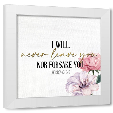I will Never White Modern Wood Framed Art Print by Allen, Kimberly