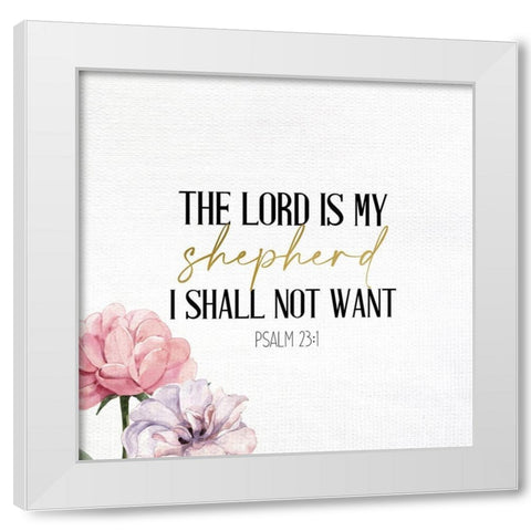 The Lord is White Modern Wood Framed Art Print by Allen, Kimberly
