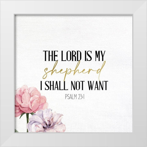 The Lord is White Modern Wood Framed Art Print by Allen, Kimberly