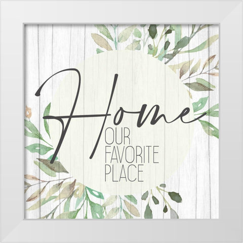 Favorite Place White Modern Wood Framed Art Print by Allen, Kimberly