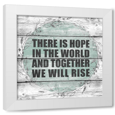 Together White Modern Wood Framed Art Print by Allen, Kimberly