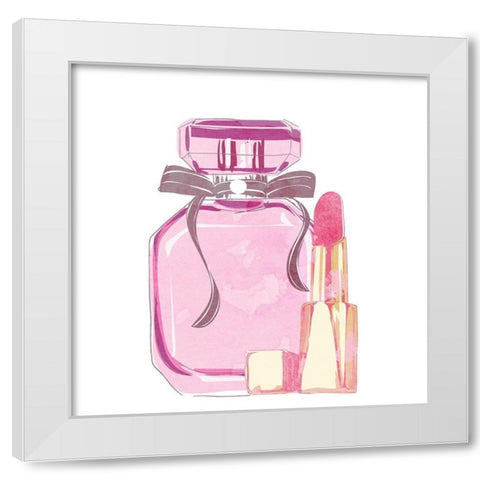 Fashionista 9 White Modern Wood Framed Art Print by Allen, Kimberly