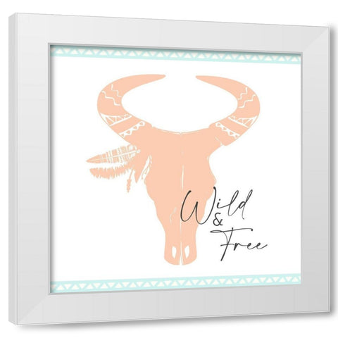 Minty 14 White Modern Wood Framed Art Print by Allen, Kimberly