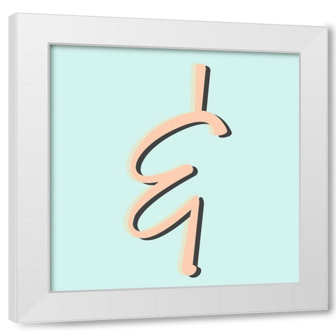 Minty 11 White Modern Wood Framed Art Print by Allen, Kimberly