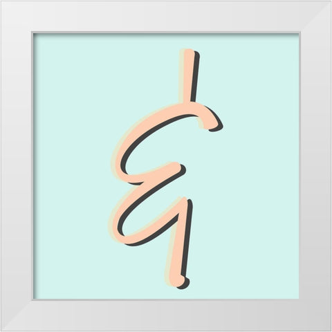 Minty 11 White Modern Wood Framed Art Print by Allen, Kimberly