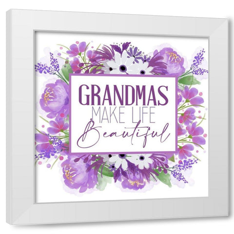 Grandmas Make White Modern Wood Framed Art Print by Allen, Kimberly