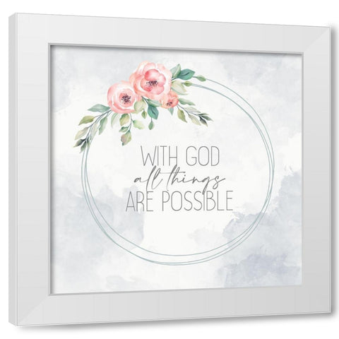 All Things White Modern Wood Framed Art Print by Allen, Kimberly