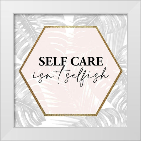 Selfcare 1 White Modern Wood Framed Art Print by Allen, Kimberly