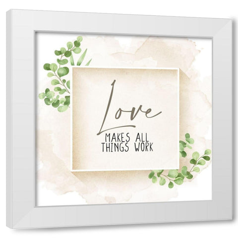 Love Makes all Things White Modern Wood Framed Art Print by Allen, Kimberly