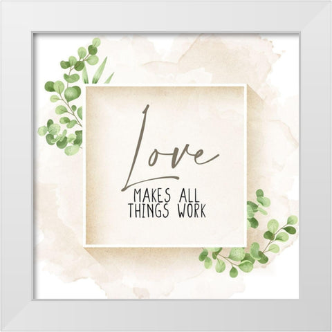 Love Makes all Things White Modern Wood Framed Art Print by Allen, Kimberly
