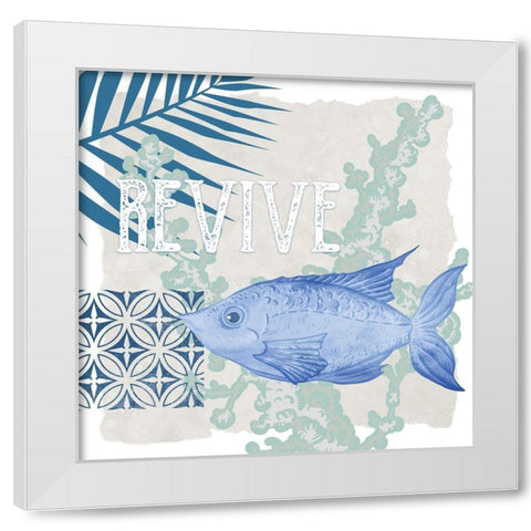 Under the Sea 2 White Modern Wood Framed Art Print by Allen, Kimberly