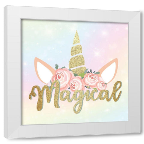 Magical 1 White Modern Wood Framed Art Print by Allen, Kimberly