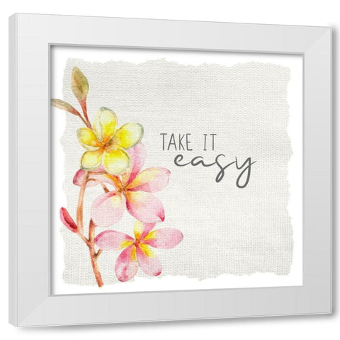Take Time 3 White Modern Wood Framed Art Print by Allen, Kimberly