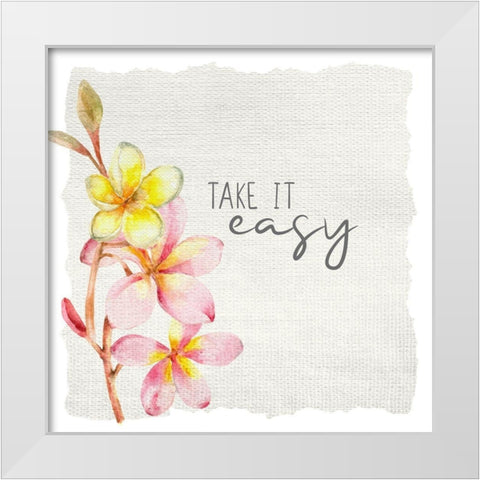 Take Time 3 White Modern Wood Framed Art Print by Allen, Kimberly