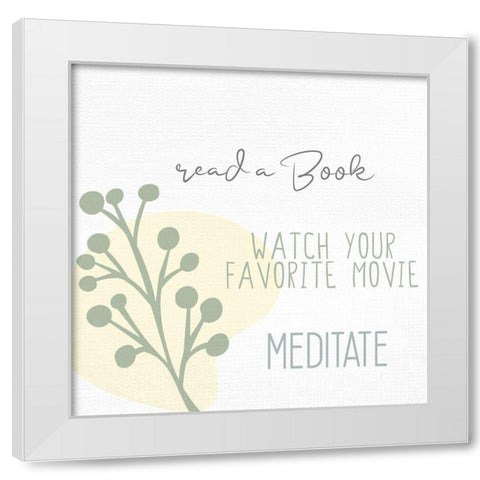 Things To Do 2 White Modern Wood Framed Art Print by Allen, Kimberly