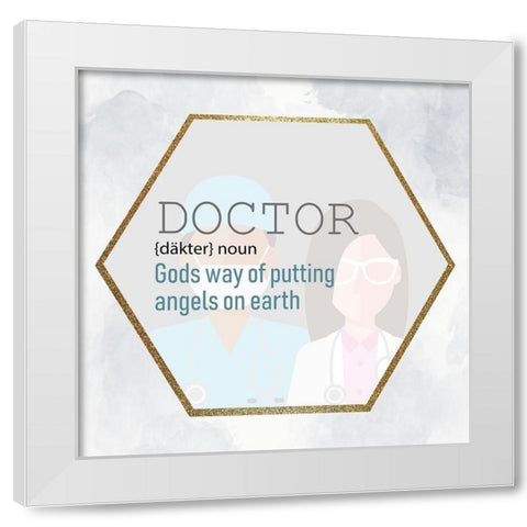 Doctor White Modern Wood Framed Art Print by Allen, Kimberly