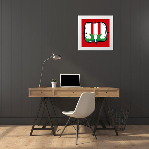 Elf Feet 1 White Modern Wood Framed Art Print by Allen, Kimberly