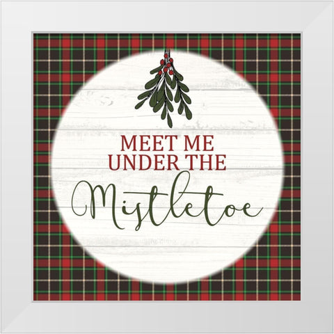 Mistletoe White Modern Wood Framed Art Print by Allen, Kimberly