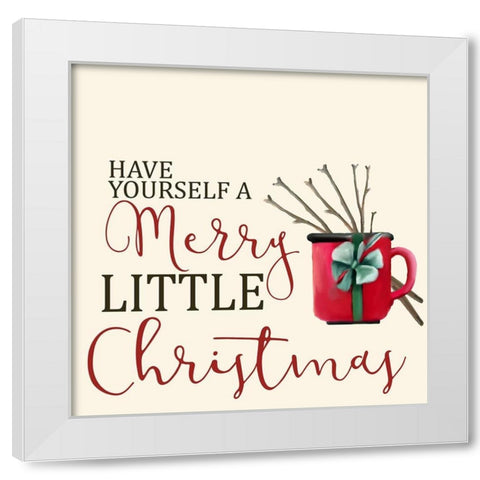 Have Yourself a Merry White Modern Wood Framed Art Print by Allen, Kimberly