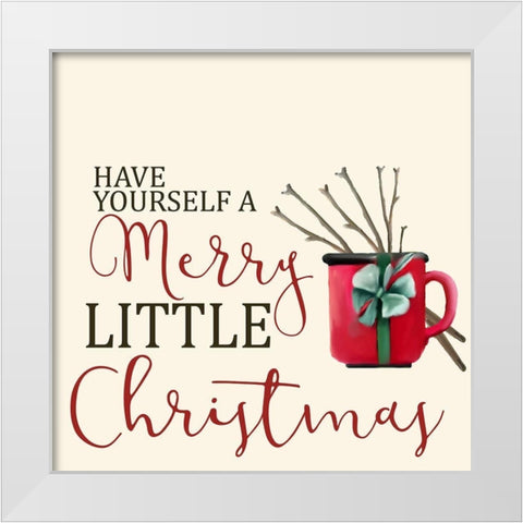 Have Yourself a Merry White Modern Wood Framed Art Print by Allen, Kimberly