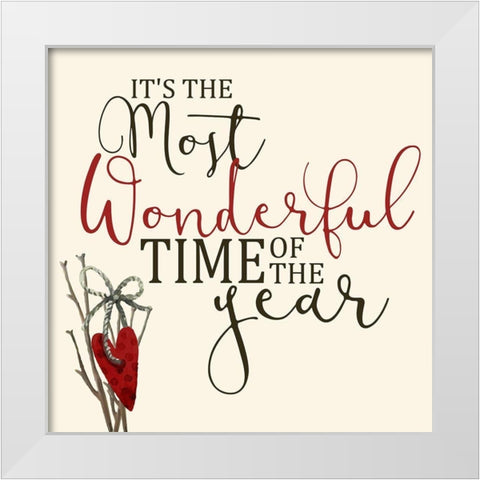 The Most Wonderful White Modern Wood Framed Art Print by Allen, Kimberly