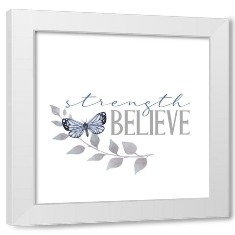 Inspiration 2 White Modern Wood Framed Art Print by Allen, Kimberly