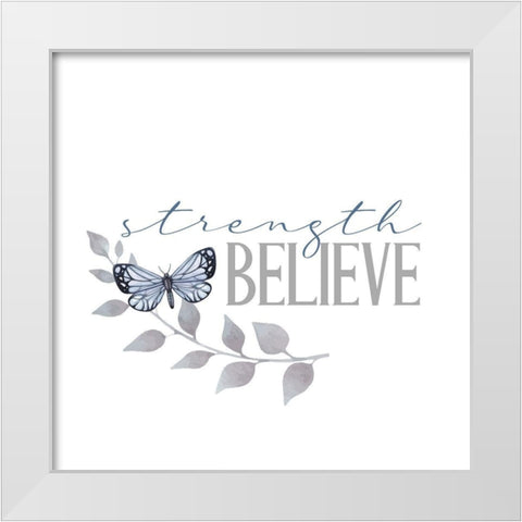 Inspiration 2 White Modern Wood Framed Art Print by Allen, Kimberly