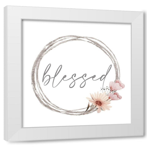 Always Blessed 1 White Modern Wood Framed Art Print by Allen, Kimberly