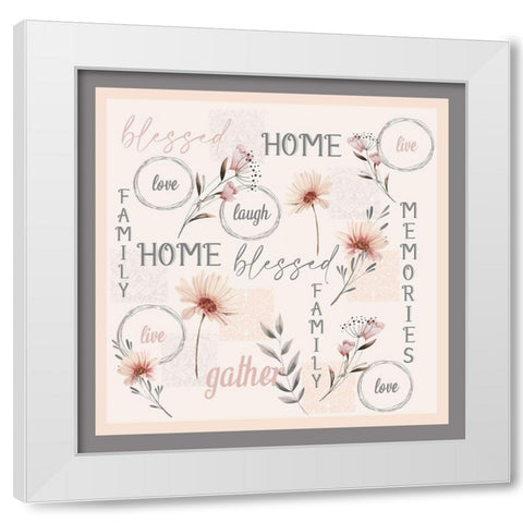 Always Blessed Bedding White Modern Wood Framed Art Print by Allen, Kimberly