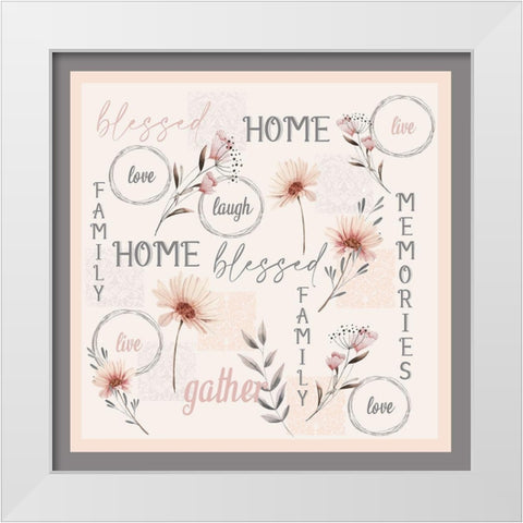 Always Blessed Bedding White Modern Wood Framed Art Print by Allen, Kimberly
