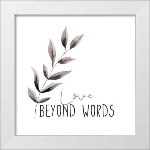 Love Beyond 1 White Modern Wood Framed Art Print by Allen, Kimberly