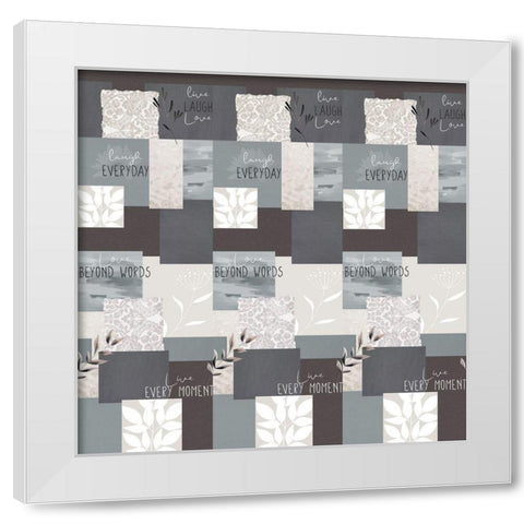 Love Beyond Bedding White Modern Wood Framed Art Print by Allen, Kimberly