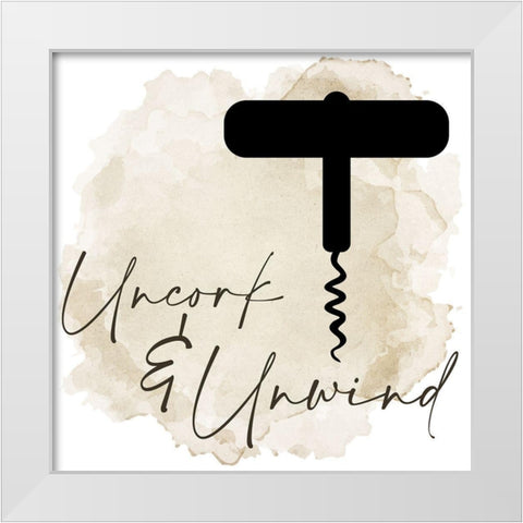 Uncork White Modern Wood Framed Art Print by Allen, Kimberly