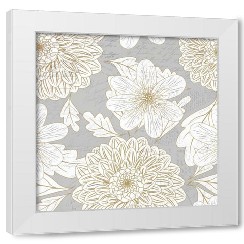 Simply Grey 1 White Modern Wood Framed Art Print by Allen, Kimberly