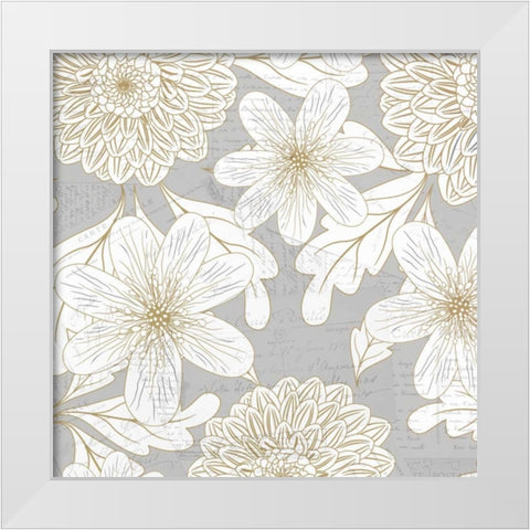 Simply Grey 2 White Modern Wood Framed Art Print by Allen, Kimberly