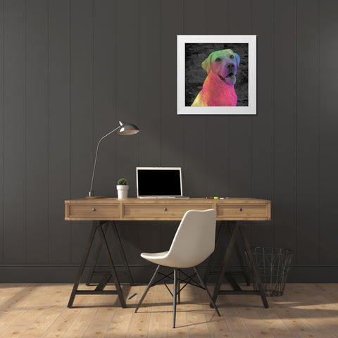Lab White Modern Wood Framed Art Print by Allen, Kimberly